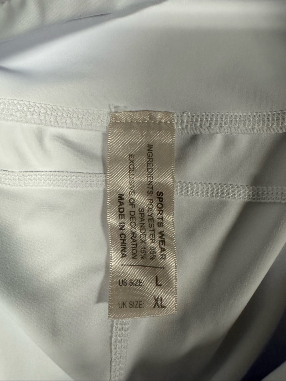 White High-Waist Active Leggings - Picture 3 of 3